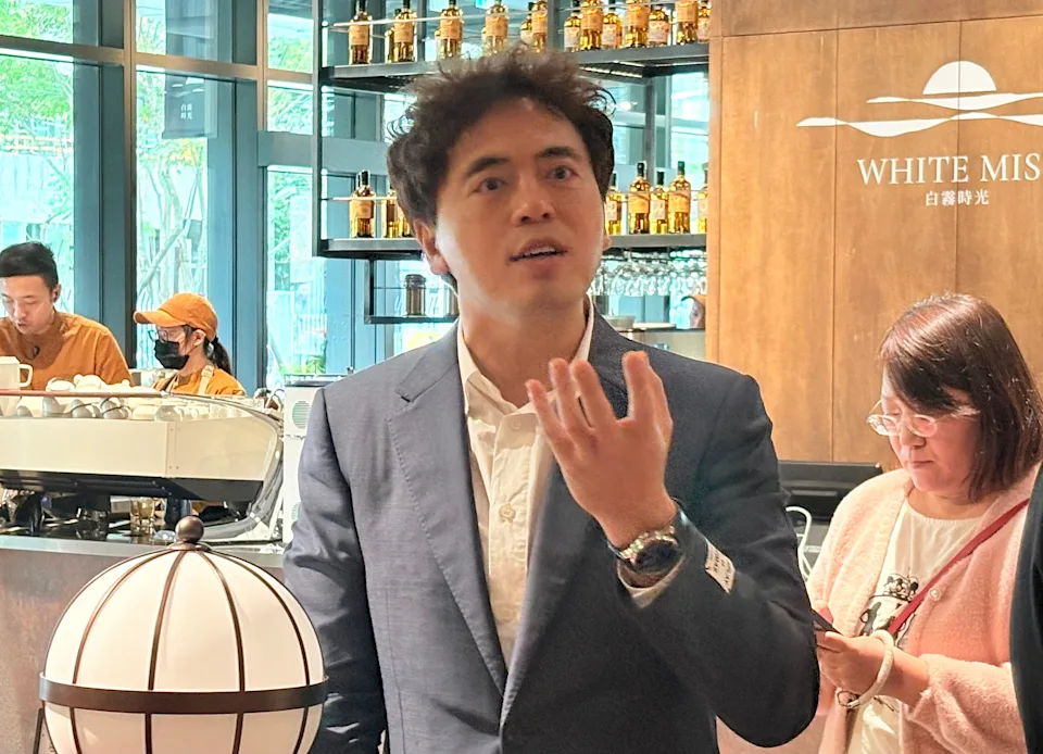 路易莎咖啡董事長黃銘賢。圖/記者馮萱榕攝