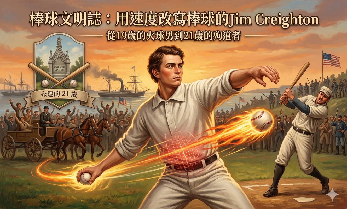 棒球文明誌：19歲的火球—用速度改寫棒球的 Jim Creighton